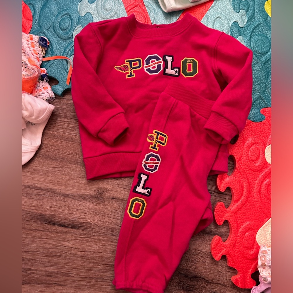 Polo sweat suit 0-6 months